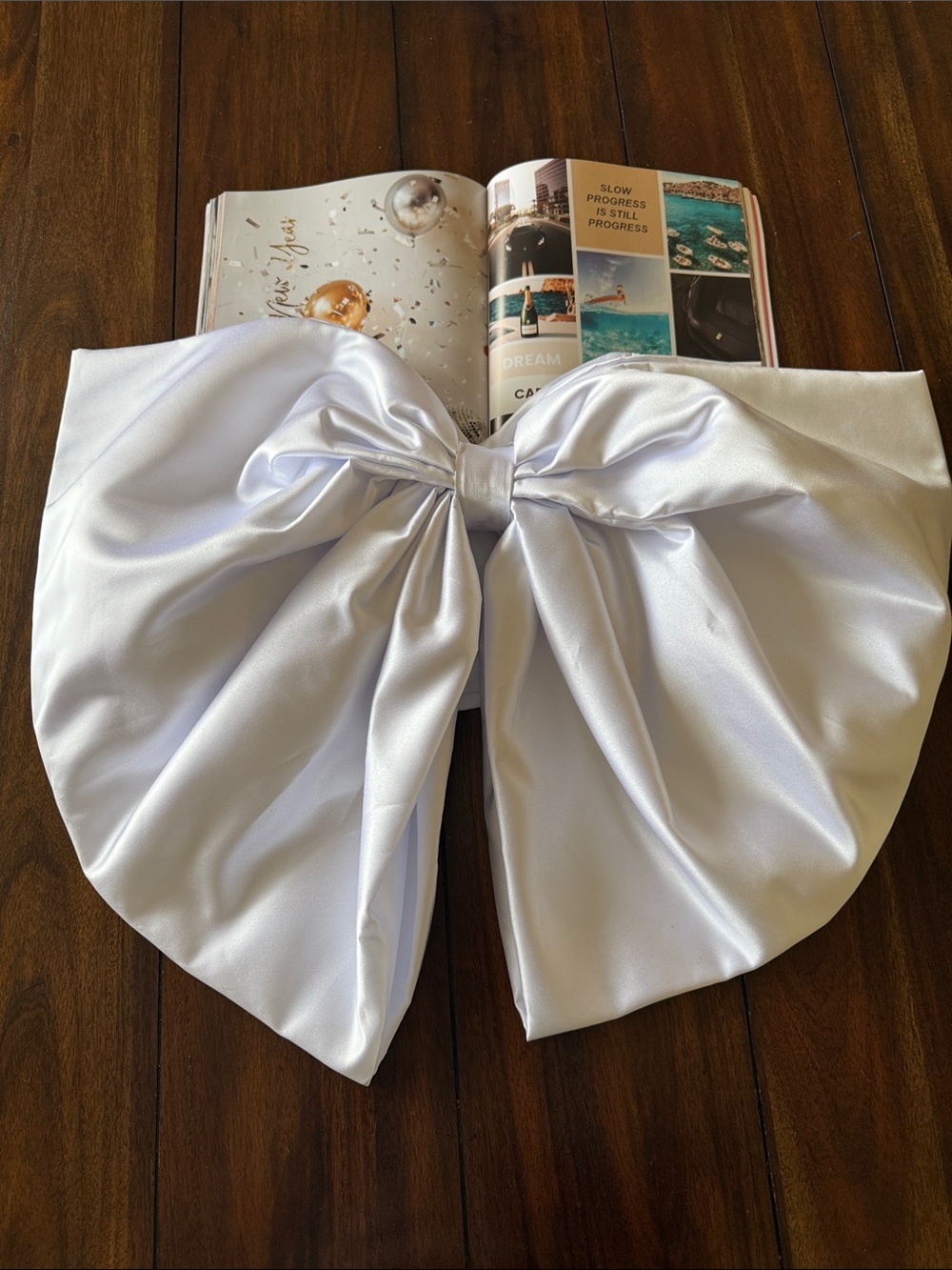 Satin  Wedding Bra Bow with costume built‎ bra Top see measurements.